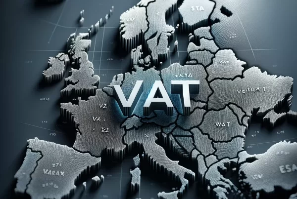Europa en relieve y símbolo IVA